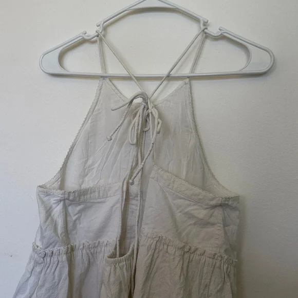 Free People Open Back Babydoll Dress - M - White - Picture 9 of 10